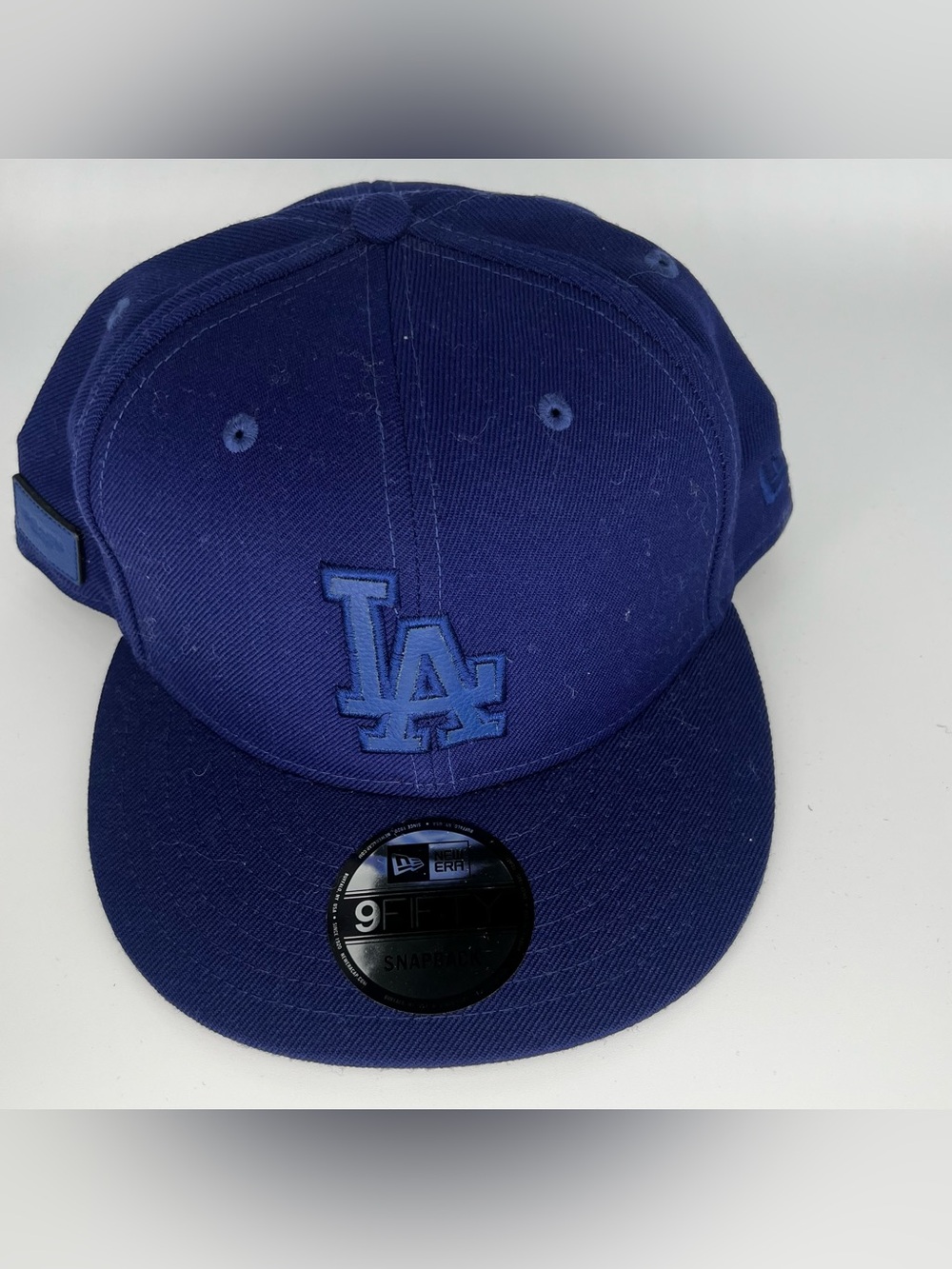 Coach Navy Blue LA Logo Snapback Hat